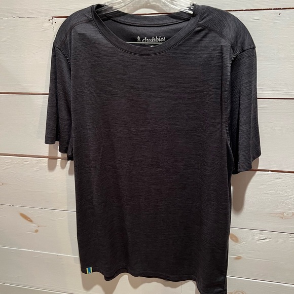 Chubbies Men's charcoal gray polyester crewneck  T-Shirt, size XL, EUC, summer - Picture 1 of 7